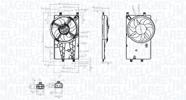 Koelventilatorwiel Magneti Marelli 069422904010