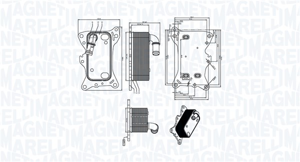 Oliekoeler, motorolie Magneti Marelli 350300006300