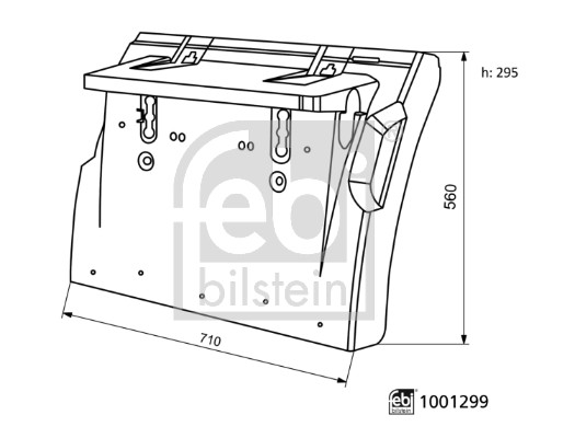 Spatbord Febi Bilstein 1001299