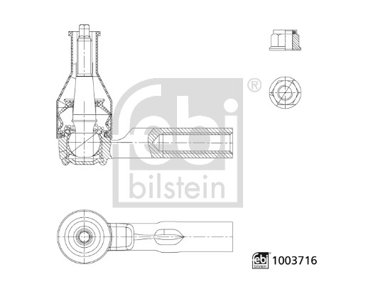 Spoorstangeind Febi Bilstein 1003716