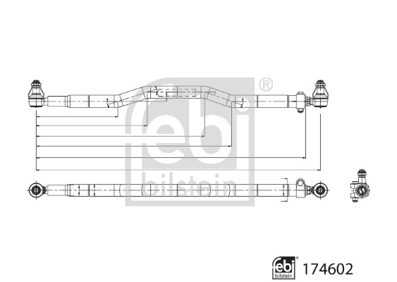 Spoorstang Febi Bilstein 174602