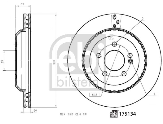 Remschijven Febi Bilstein 175134