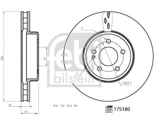 Remschijven Febi Bilstein 175180