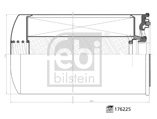 Brandstoffilter Febi Bilstein 176225
