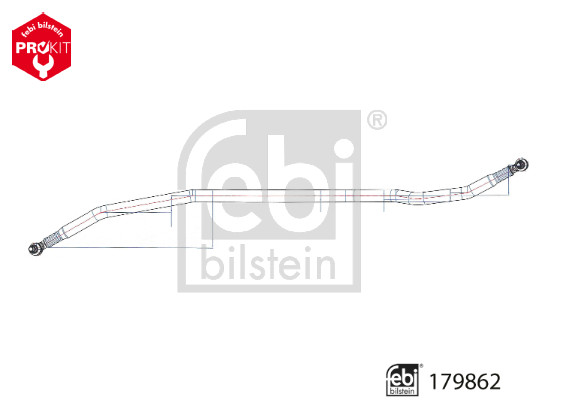 Spoorstangeind / Stuurkogel Febi Bilstein 179862