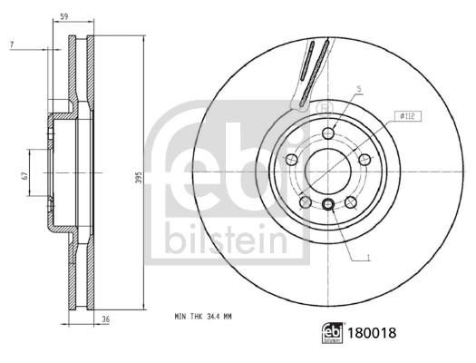 Remschijven Febi Bilstein 180018
