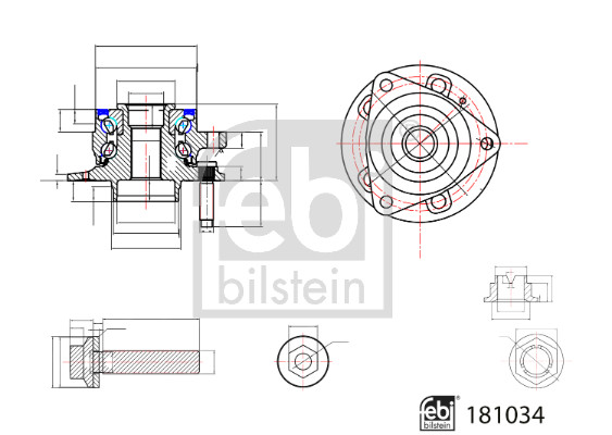 Wiellagerset Febi Bilstein 181034