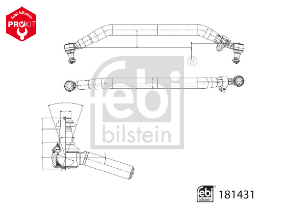 Spoorstang Febi Bilstein 181431