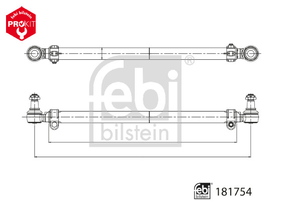 Spoorstang Febi Bilstein 181754