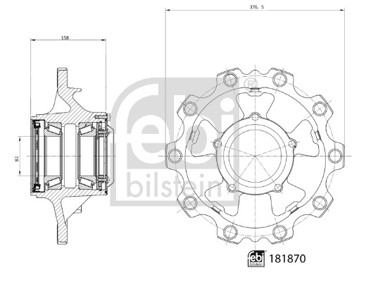 Wielnaaf Febi Bilstein 181870