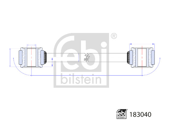 Stabilisatorstang Febi Bilstein 183040
