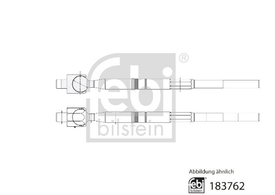 Axiaal gewricht / spoorstang Febi Bilstein 183762
