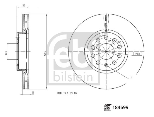 Remschijven Febi Bilstein 184699