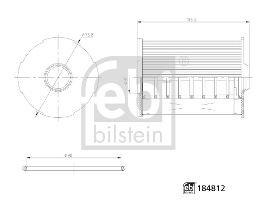 Oliefilter Febi Bilstein 184812