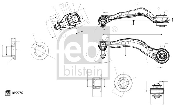 Draagarm Febi Bilstein 185576