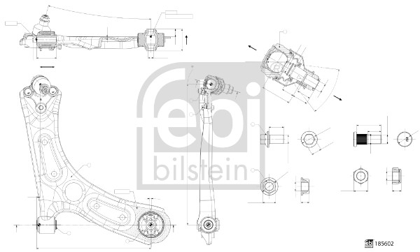 Draagarm Febi Bilstein 185602