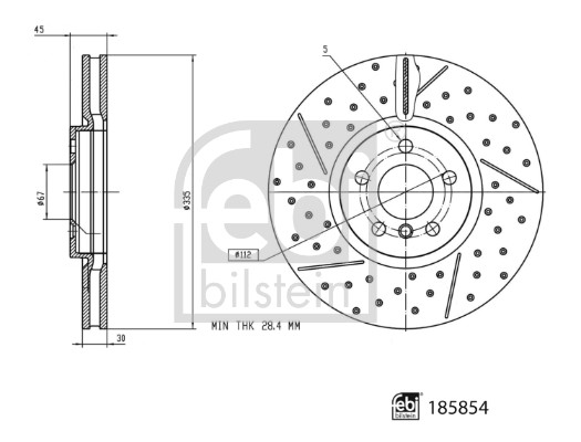 Remschijven Febi Bilstein 185854