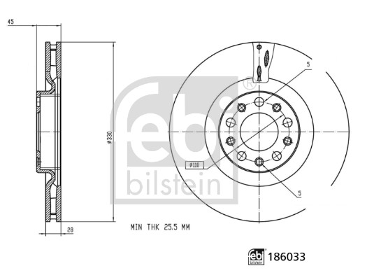 Remschijven Febi Bilstein 186033