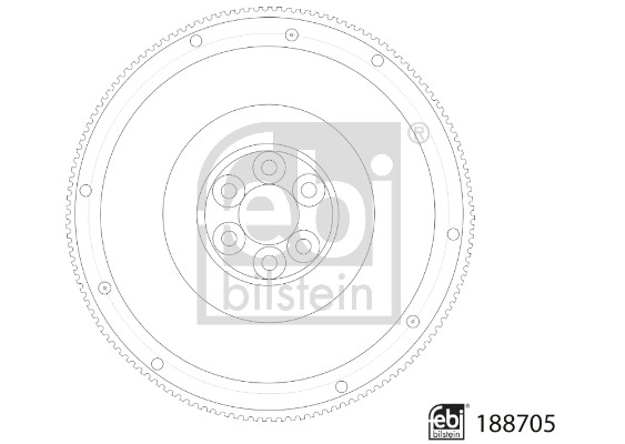 Vliegwiel Febi Bilstein 188705