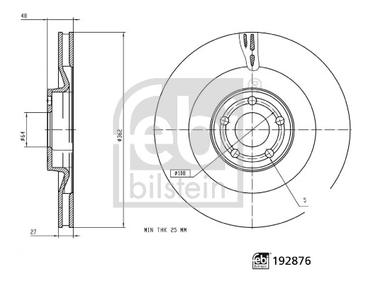 Remschijf Febi Bilstein 192876