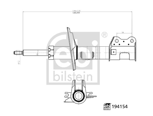 Schokdemper Febi Bilstein 194154