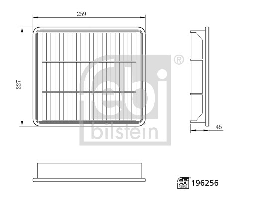 Luchtfilter Febi Bilstein 196256