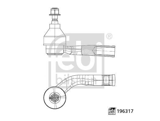 Spoorstangeind Febi Bilstein 196317