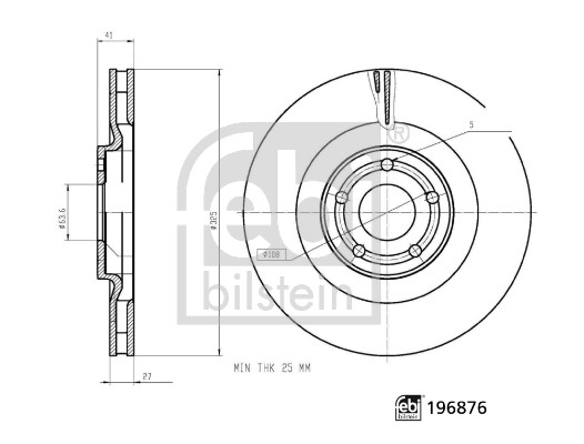 Remschijf Febi Bilstein 196876