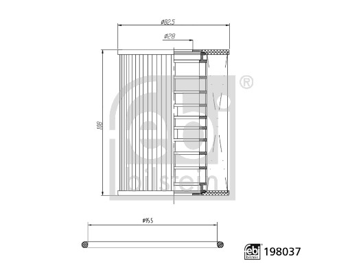 Oliefilter Febi Bilstein 198037