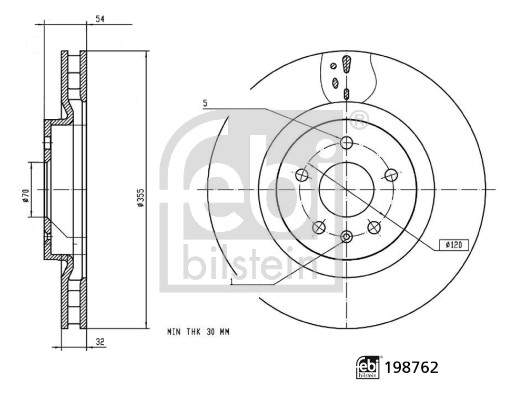 Remschijf Febi Bilstein 198762