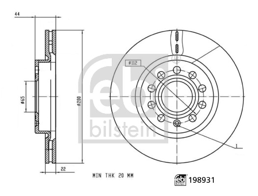 Remschijf Febi Bilstein 198931