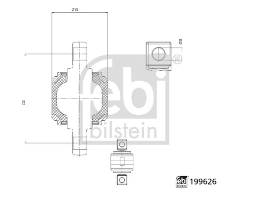 Reparatieset, geleidebalk Febi Bilstein 199626