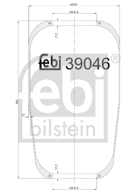 Veerbalg Febi Bilstein 39046