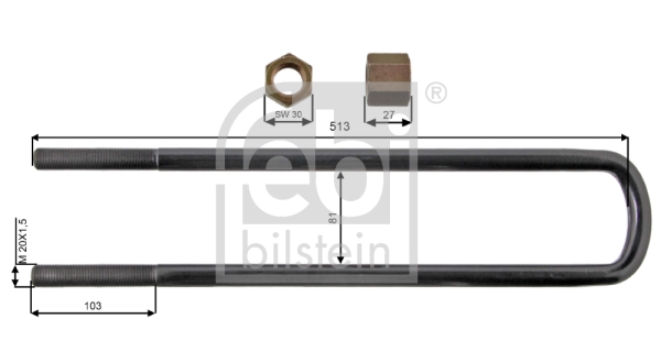 Veerklem Febi Bilstein 39179