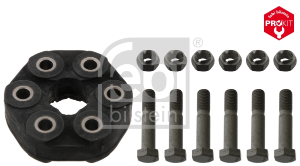 Rubber askoppeling / Hardyschijf Febi Bilstein 43469