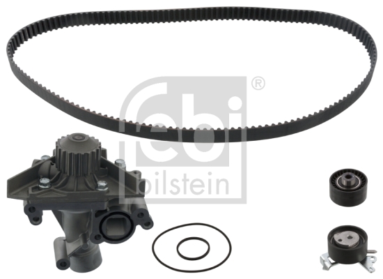 Distributieriem kit inclusief waterpomp Febi Bilstein 46410