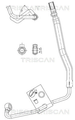 Hydraulische slang, besturing Triscan 8516 11014