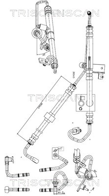 Hydraulische slang, besturing Triscan 8516 11015
