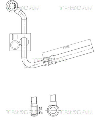 Hydraulische slang, besturing Triscan 8516 11025