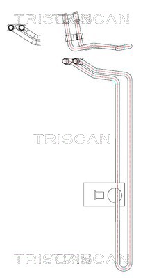 Hydraulische slang, besturing Triscan 8516 11027