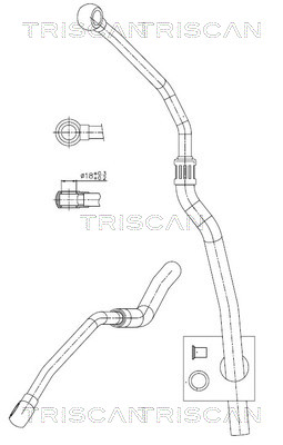 Hydraulische slang, besturing Triscan 8516 11034