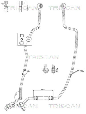 Hydraulische slang, besturing Triscan 8516 11037