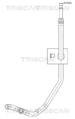Hydraulische slang, besturing Triscan 8516 11039