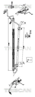 Hydraulische slang, besturing Triscan 8516 11041