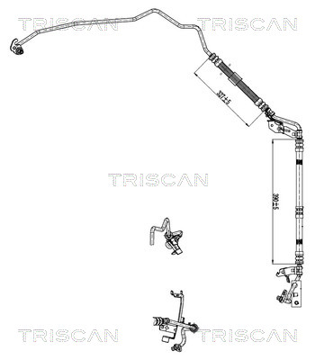 Hydraulische slang, besturing Triscan 8516 16005
