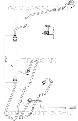 Hydraulische slang, besturing Triscan 8516 16011