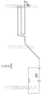 Hydraulische slang, besturing Triscan 8516 16013