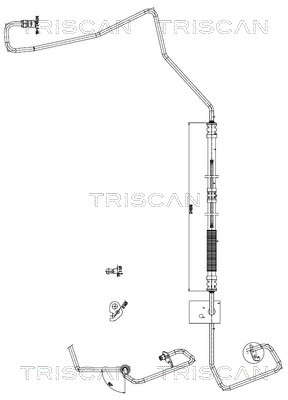 Hydraulische slang, besturing Triscan 8516 16028