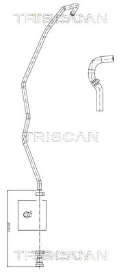 Hydraulische slang, besturing Triscan 8516 16031