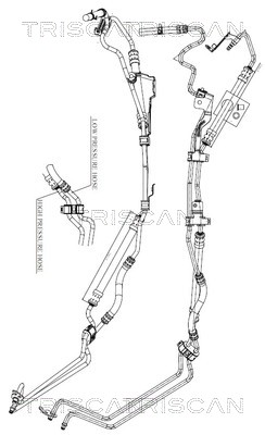 Hydraulische slang, besturing Triscan 8516 16038